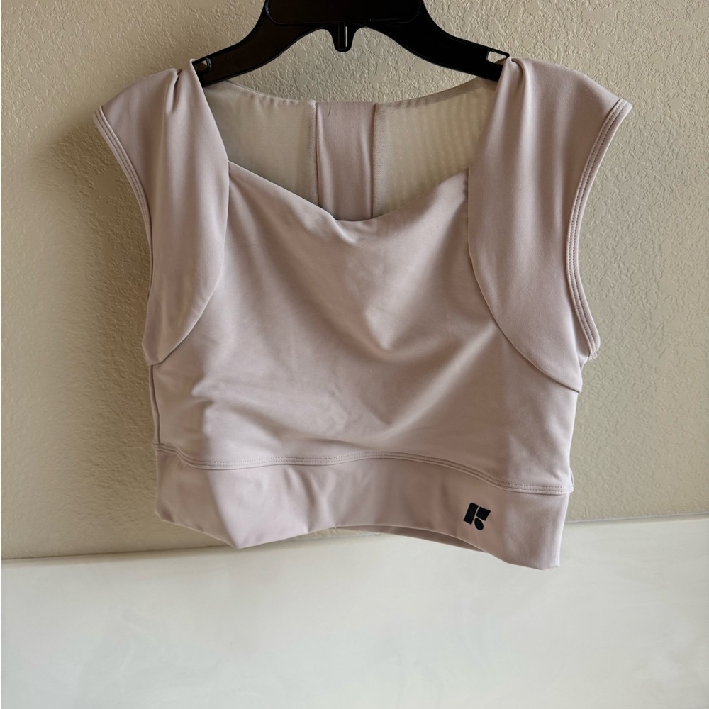 Blush Pink Longline Seamless Bra
